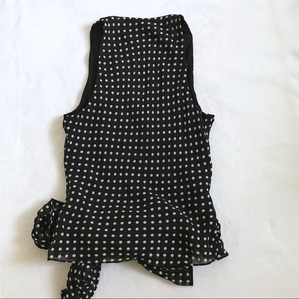 Ralph Lauren Black Label Silk Polka Dot Blouse Top - Picture 2 of 6